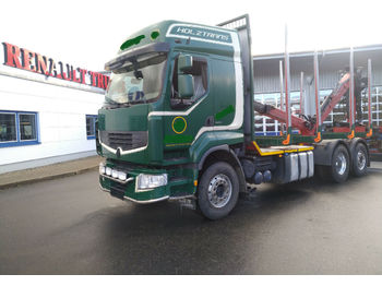 Skogsvagn, Lastbil Renault PREMIUM 460 6x2 EPSILON Kran&Zange ALCOA Klima: bild 1