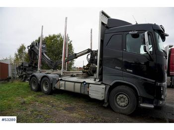 Skogsvagn VOLVO FH16 550 6x4 Timber Truck with Crane and Trailer: bild 1