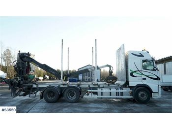 Skogsvagn VOLVO FH16 Timber Truck with crane and trailer: bild 1