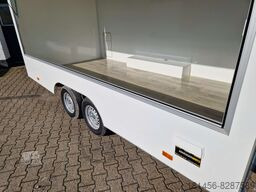 Ny Försäljningsvagn Aero Retro Verkaufsanhänger Leerwagen für diy Ausbau 420x200x230cm sofort: bild 26