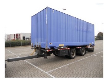 GS Meppel BDF met bak! incl. Container - Containersläp/ Växelflaksläp