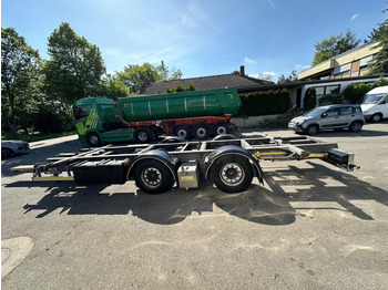 Containersläp/ Växelflaksläp H&W 4 x Tandem Lafette MEGA verzinkt Mitnahmestapl. 7. 3 x Tandem Lafette MEGA verzinkt Mitnahmestapl. 7.82 m