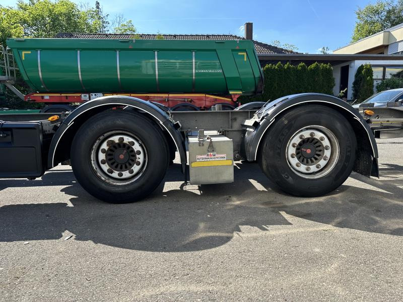 Containersläp/ Växelflaksläp H&W 4 x Tandem Lafette MEGA verzinkt Mitnahmestapl. 7. 3 x Tandem Lafette MEGA verzinkt Mitnahmestapl. 7.82 m
