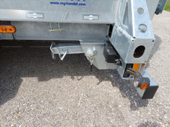 Ny Låg lastare trailer för transportering tunga maskiner HUMBAUR HS115020 BS Zentralachsanhänger mit Auffahrrampen, Verzinkt,: bild 9