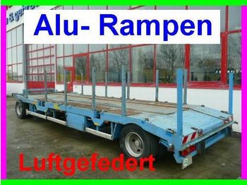 Låg lastare trailer för transportering tunga maskiner Hüffermann 2 Achs Anhänger für Abroll, Absetzmulden oder Tieflader: bild 1