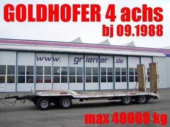 Goldhofer TU4 2 x 2 31/80 BLATT / HYDR. RAMPEN 40 TO. max - Låg lastare trailer