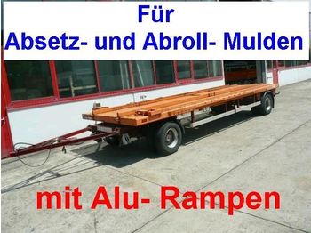 Hoffmann ESCHERSHSN. 2 Achs Anhänger für Abroll, A - Låg lastare trailer
