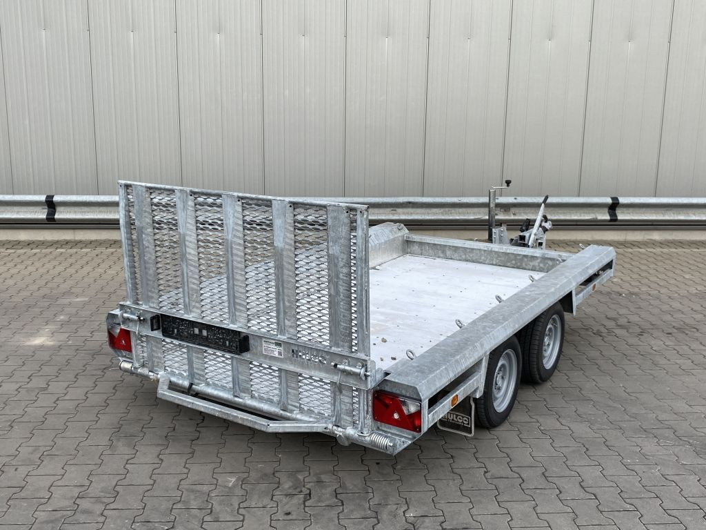 Låg lastare trailer Hulco Anhänger Tieflader Minibagger Maschinen Rampen