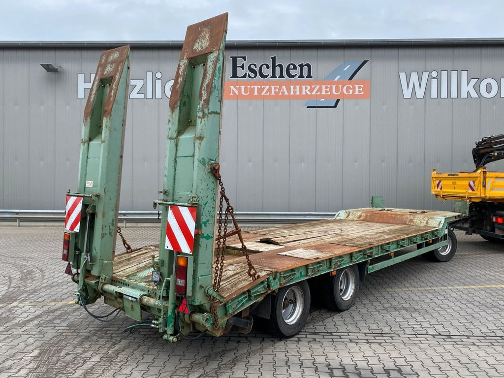 Låg lastare trailer Langendorf TUE 24/100-3 | Hydr. Rampen*Verbreiterbar*Rungen