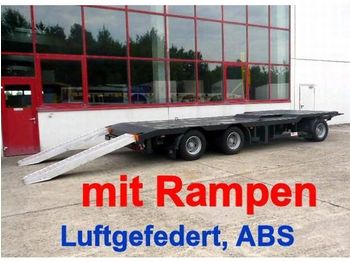 Meusburger 3 Achs Abstetzmuldenanhänger mit Rampen - Låg lastare trailer