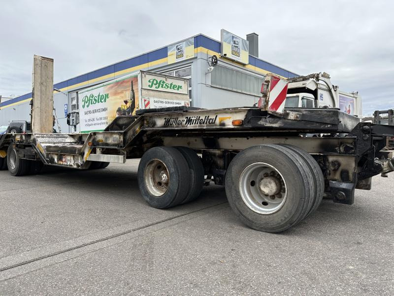 Låg lastare trailer Müller-Mitteltal T4 4-Achs Tieflader Radmulden luftgefedert T4 4-Achs Tieflader Radmulden luftgefedert