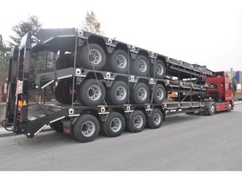 OZGUL LW4 80 Ton, 3 m, steel susp., hydr. ramps - Låg lastare trailer