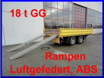 Obermaier 18 t Tandem- 3 Seiten- Kipper- Tieflader - Låg lastare trailer