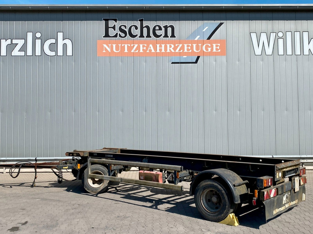 Lastväxlarsläp/ Liftdumpersläp Hüffermann HSA 18.65 | Reifenprofil: 75%*Blatt*50mm Zugauge