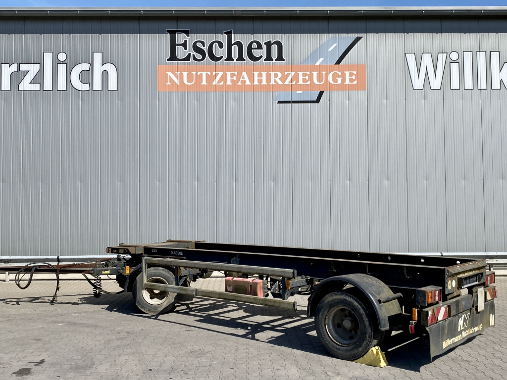 Lastväxlarsläp/ Liftdumpersläp Hüffermann HSA 18.65 / Schlittenanhänger
