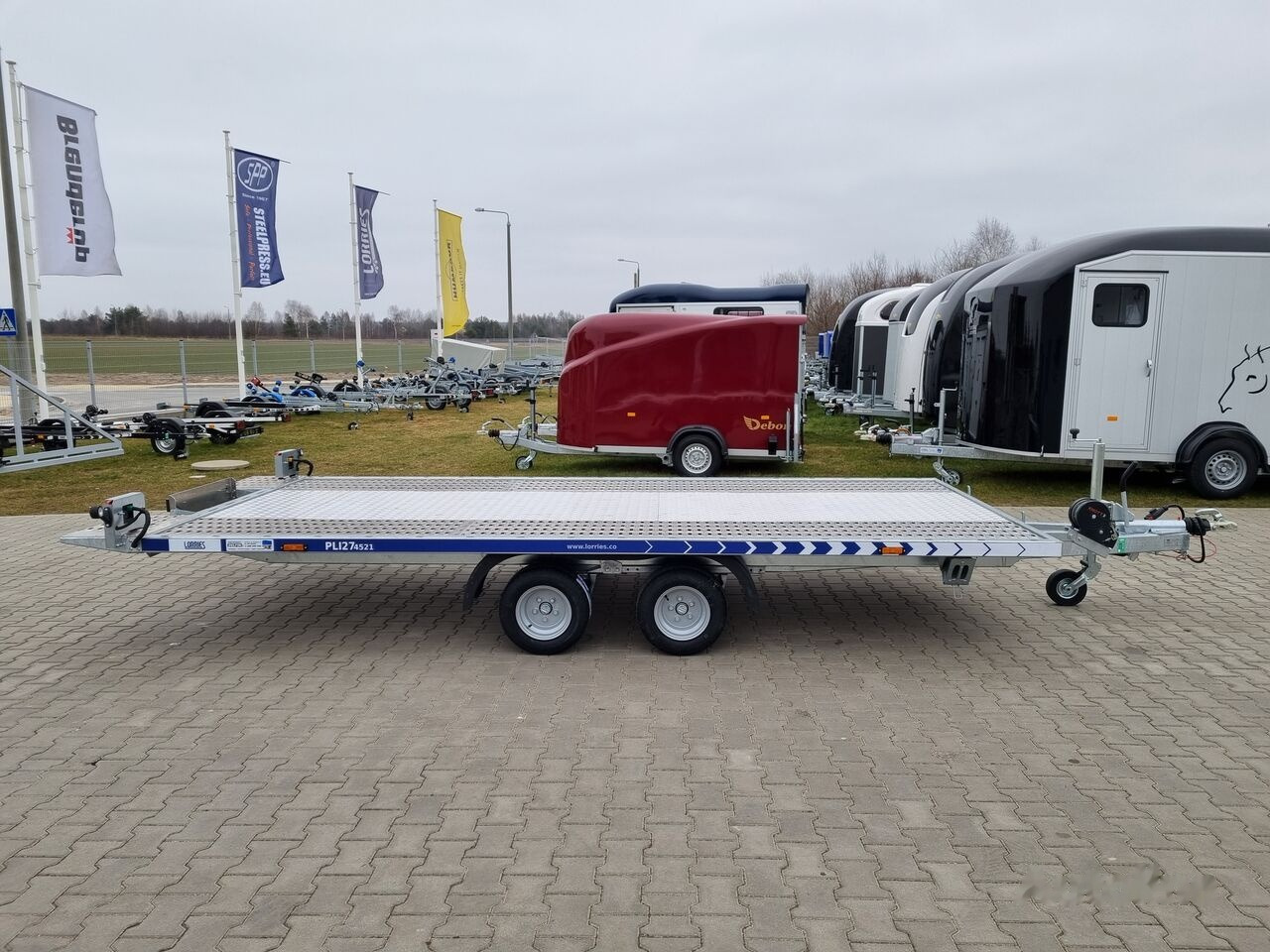 Ny Biltransportsläp Lorries PLI-27 4521 car platform trailer 450x210 cm laweta: bild 3