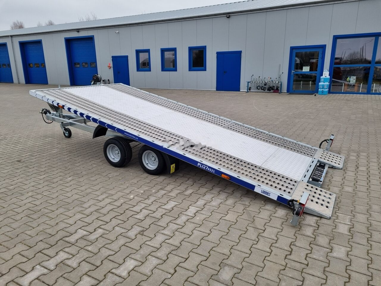 Ny Biltransportsläp Lorries PLI-27 4521 car platform trailer 450x210 cm laweta: bild 37