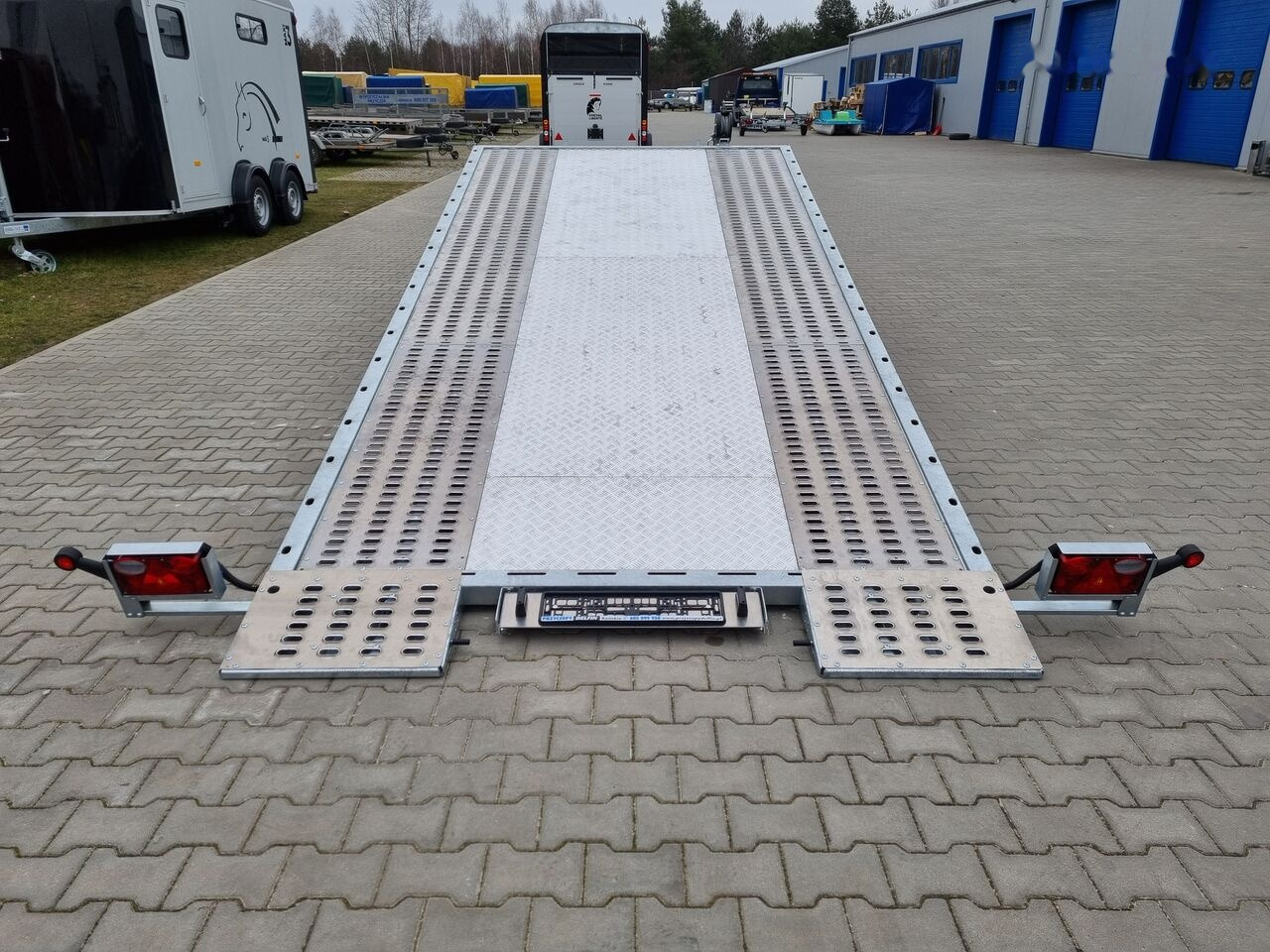 Ny Biltransportsläp Lorries PLI-27 4521 car platform trailer 450x210 cm laweta: bild 34