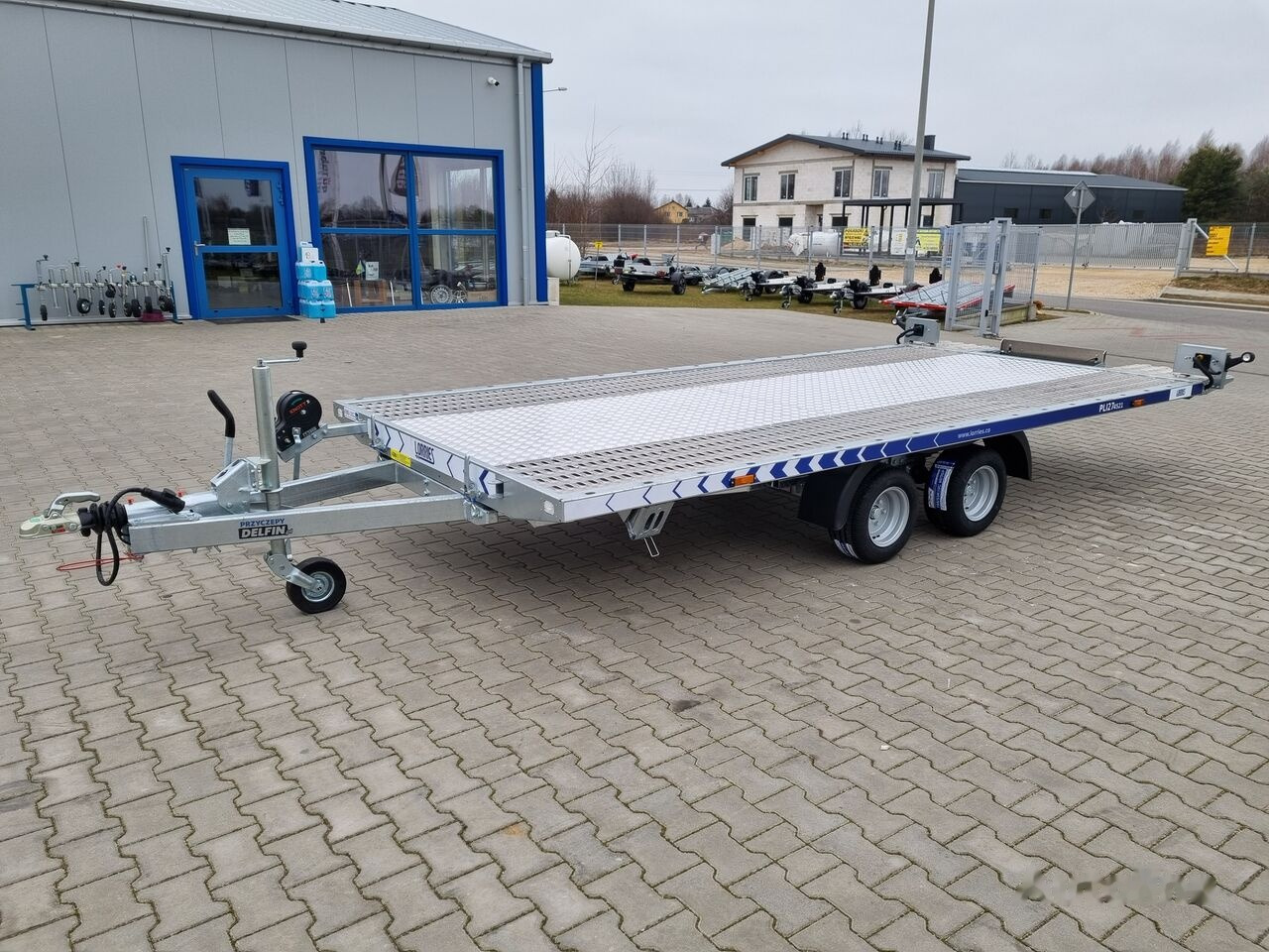 Ny Biltransportsläp Lorries PLI-27 4521 car platform trailer 450x210 cm laweta: bild 8