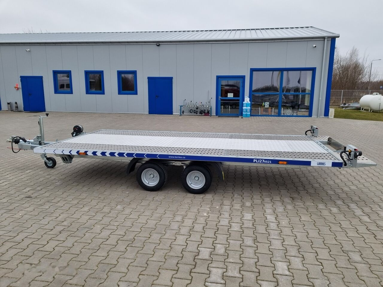 Ny Biltransportsläp Lorries PLI-27 4521 car platform trailer 450x210 cm laweta: bild 10