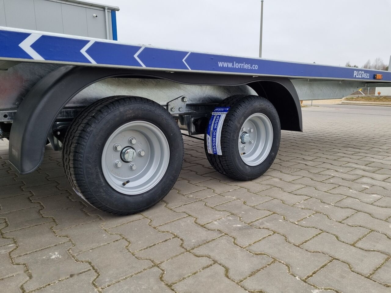 Ny Biltransportsläp Lorries PLI-27 4521 car platform trailer 450x210 cm laweta: bild 11