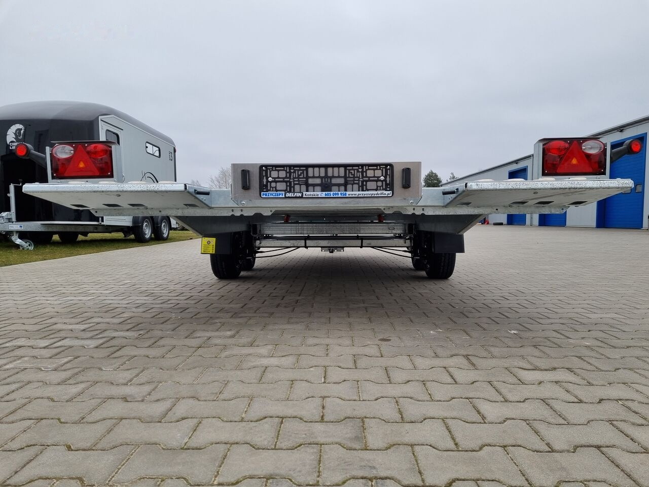 Ny Biltransportsläp Lorries PLI-27 4521 car platform trailer 450x210 cm laweta: bild 22
