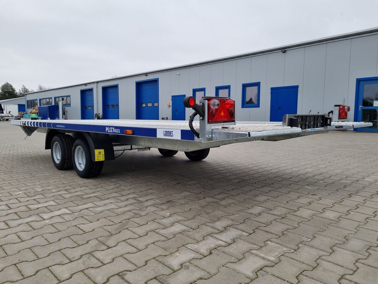 Ny Biltransportsläp Lorries PLI-27 4521 car platform trailer 450x210 cm laweta: bild 7