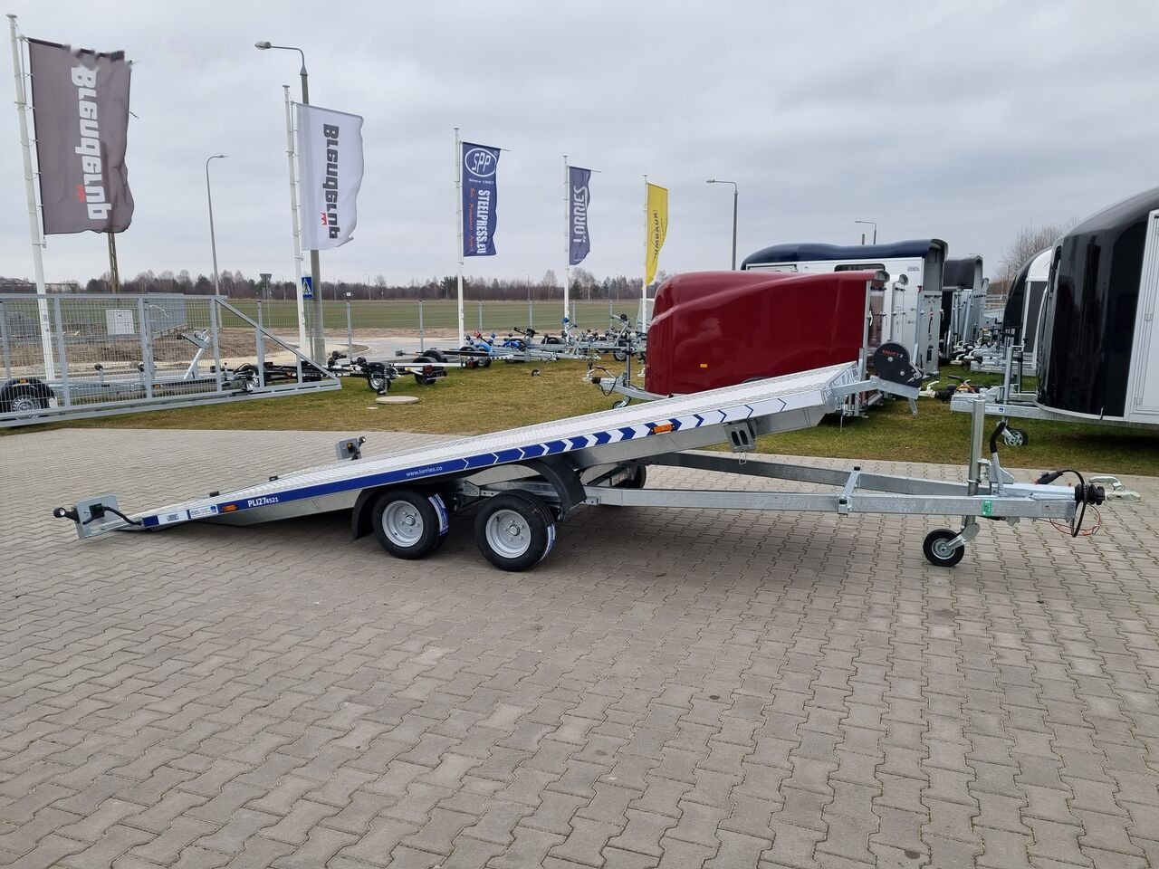 Ny Biltransportsläp Lorries PLI-27 4521 car platform trailer 450x210 cm laweta: bild 2