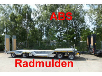 Ny Låg lastare trailer Möslein  4 Achs Tieflader mit Radmulden, ABS: bild 1