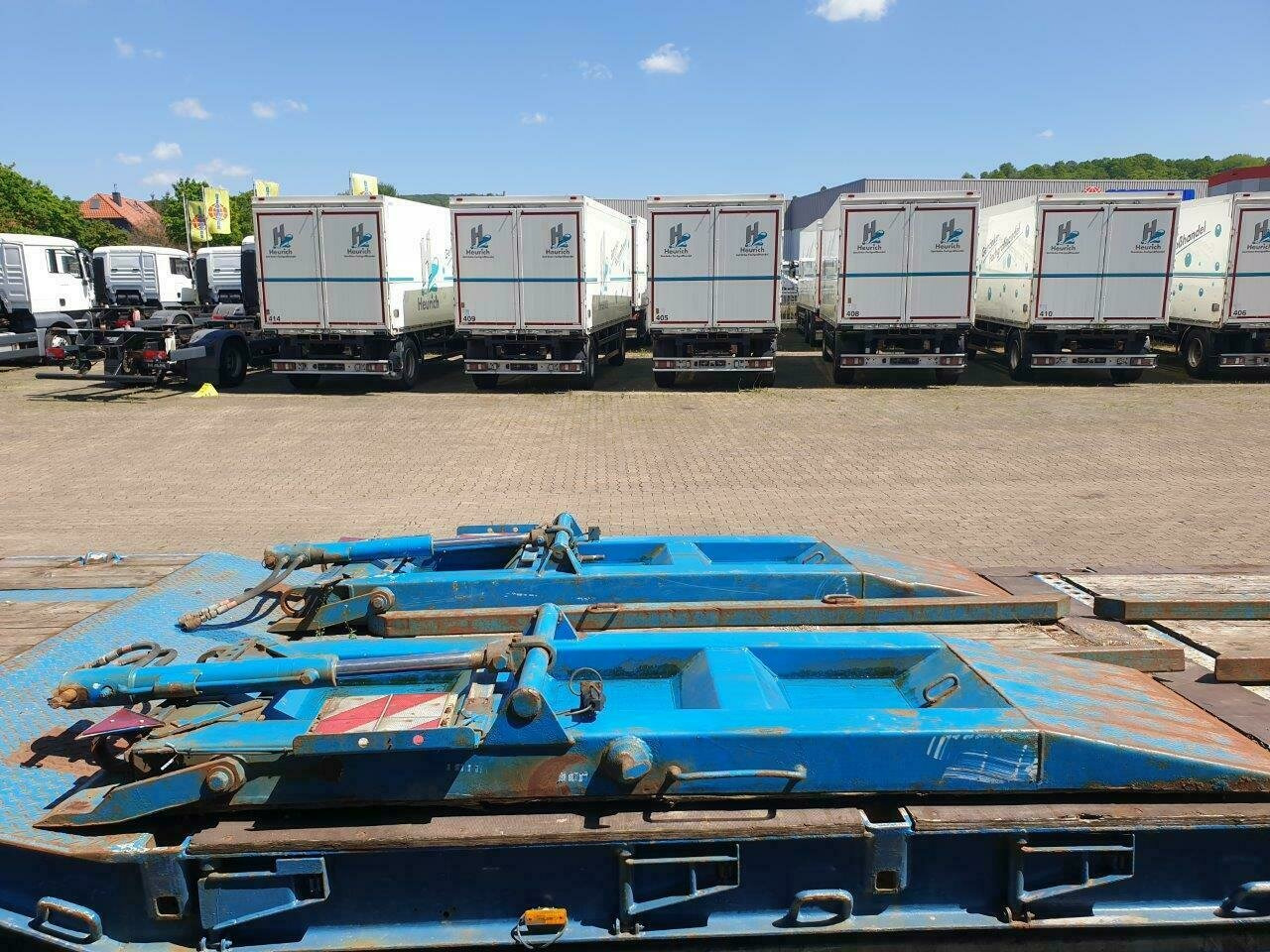 Låg lastare trailer för transportering tunga maskiner T 3 T 3 mit hydr. Rampen, Verbreiterbar auf 3m: bild 6