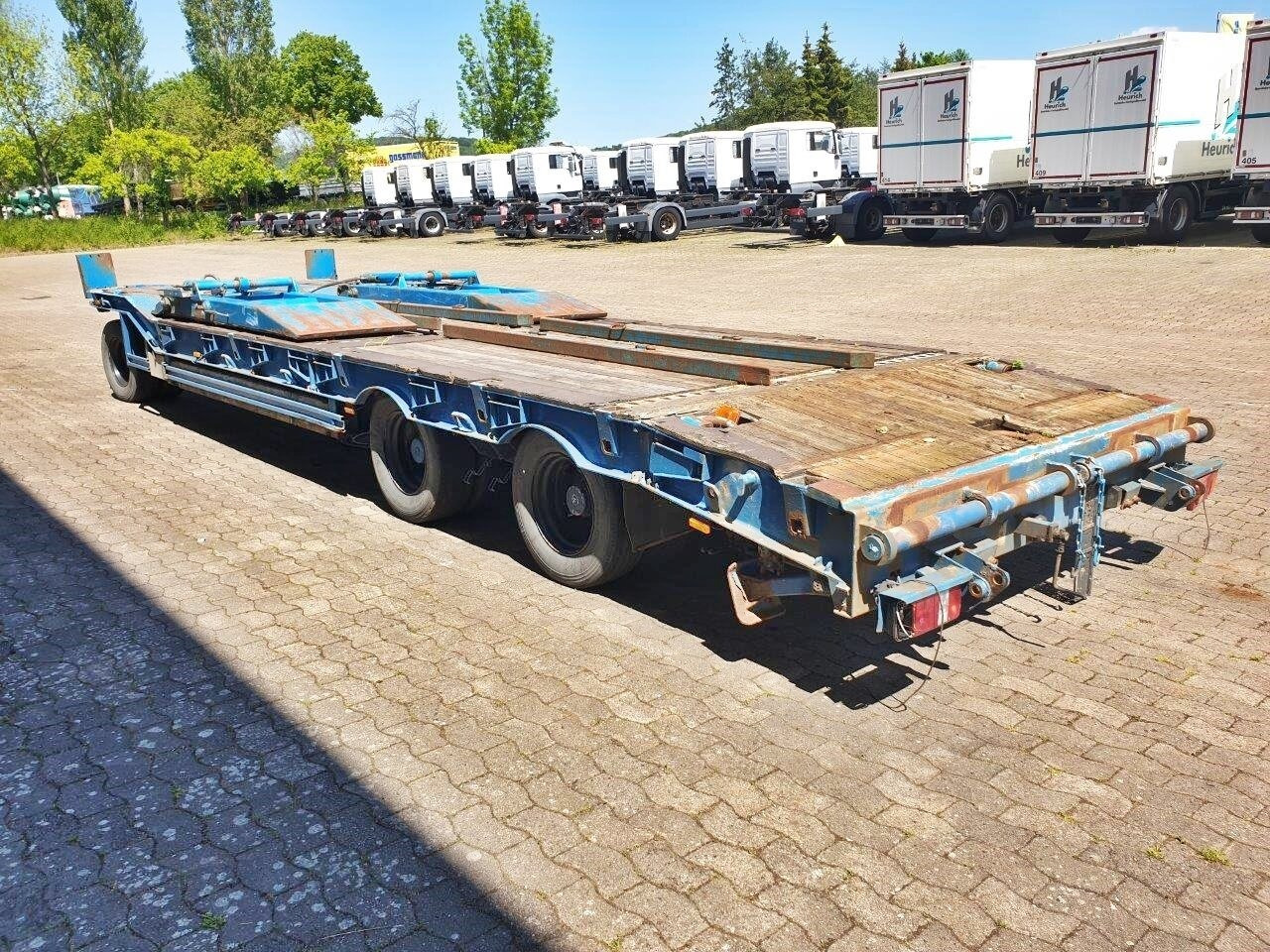 Låg lastare trailer för transportering tunga maskiner T 3 T 3 mit hydr. Rampen, Verbreiterbar auf 3m: bild 12