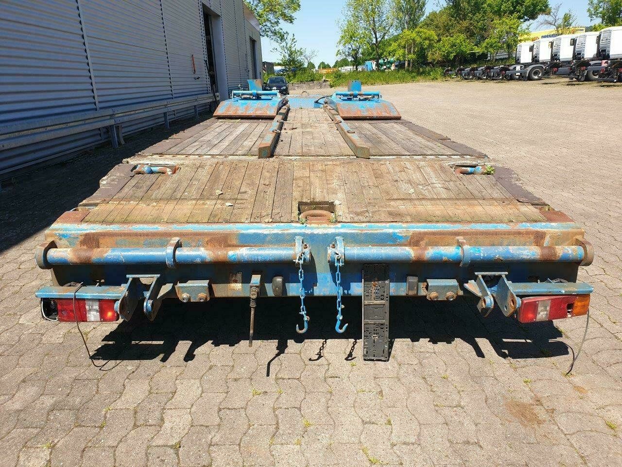 Låg lastare trailer för transportering tunga maskiner T 3 T 3 mit hydr. Rampen, Verbreiterbar auf 3m: bild 11