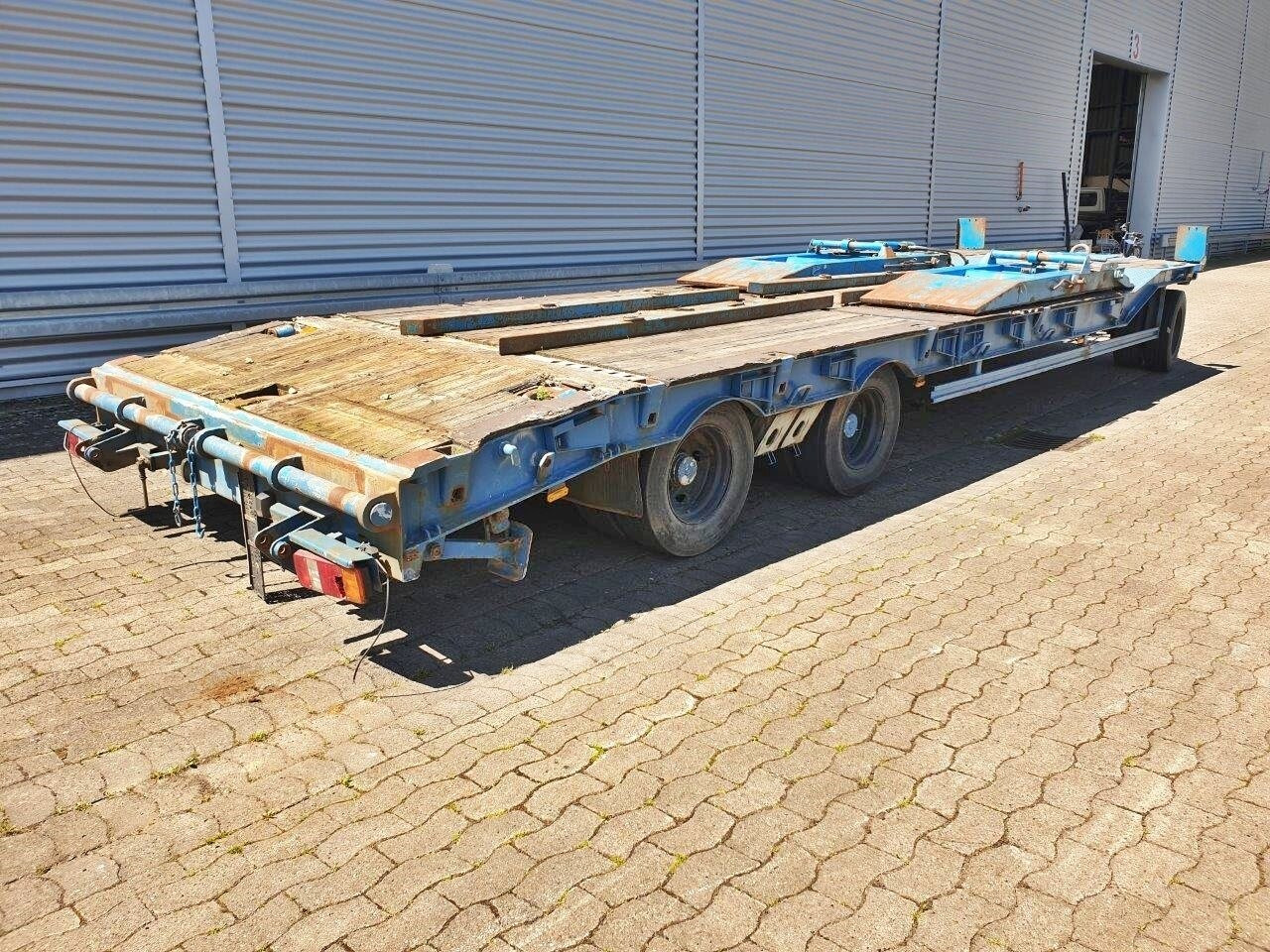 Låg lastare trailer för transportering tunga maskiner T 3 T 3 mit hydr. Rampen, Verbreiterbar auf 3m: bild 8