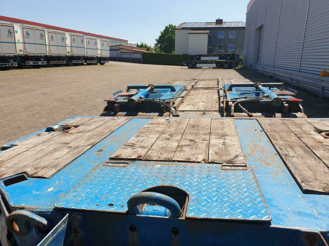 Låg lastare trailer för transportering tunga maskiner T 3 T 3 mit hydr. Rampen, Verbreiterbar auf 3m: bild 7