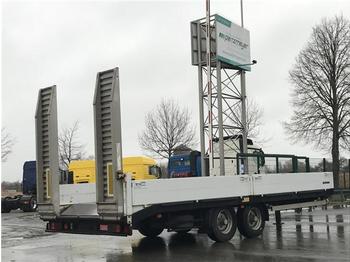 Låg lastare trailer för transportering tunga maskiner / -  Tandem Tieflader T 100 m. Rampen: bild 1