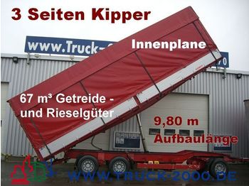 KEMPF 3-Seiten Getreidekipper 67m³   9.80m Aufbaulänge - Tanksläp