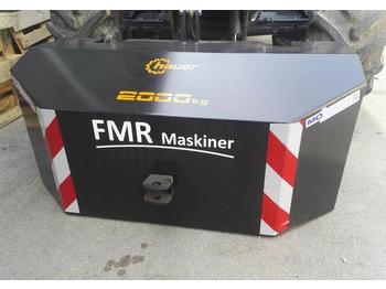 Motvikt Hauer 2000 KG Frontklods