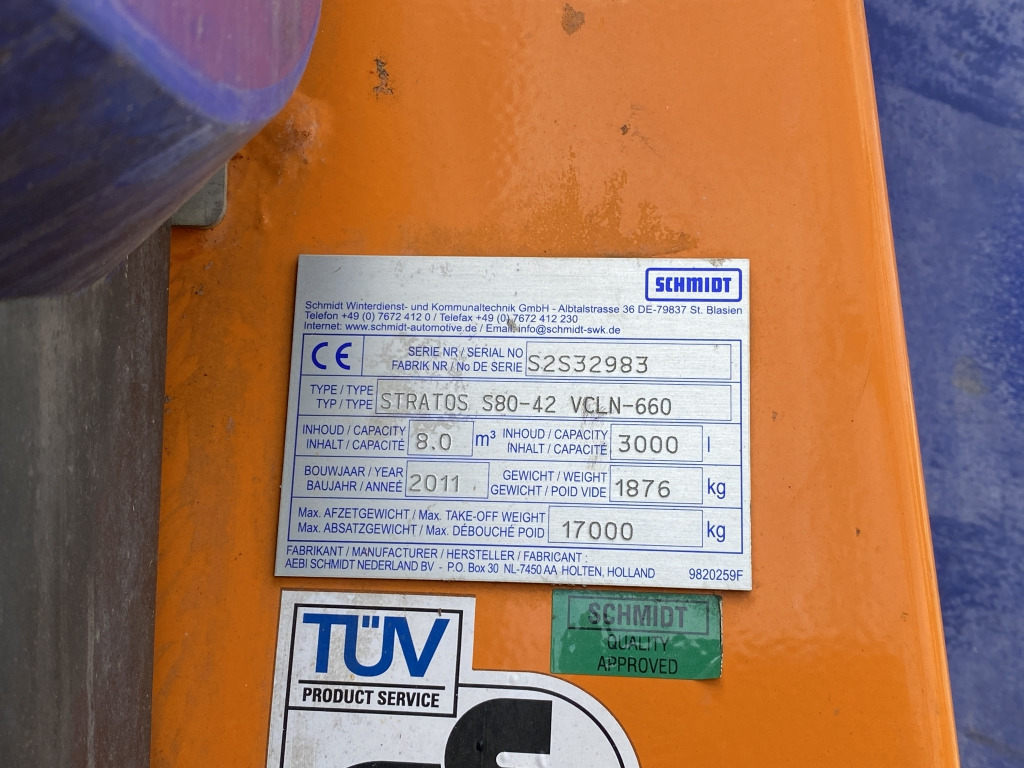 Sand-/ Saltspridare Schmidt Salzstreuer Stratos S80-42 VCLN-660