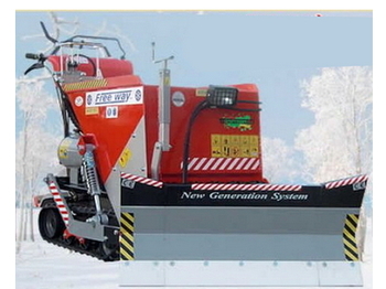 Sand-/ saltspridare TECNOMECCANICA Motocarriola spartineve-spargisale e lama da neve