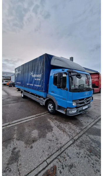 Transportbil med kapell Mercedes-Benz blatt 7m Pritsche E5 Klima Schalter