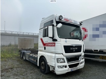 Containerbil/ Växelflak lastbil MAN TGX 26.480