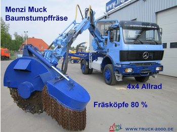 Utility/ specialfordon Mercedes-Benz 1831 4x4 Menzi Muck Baumstumpf- Wurzelfräse