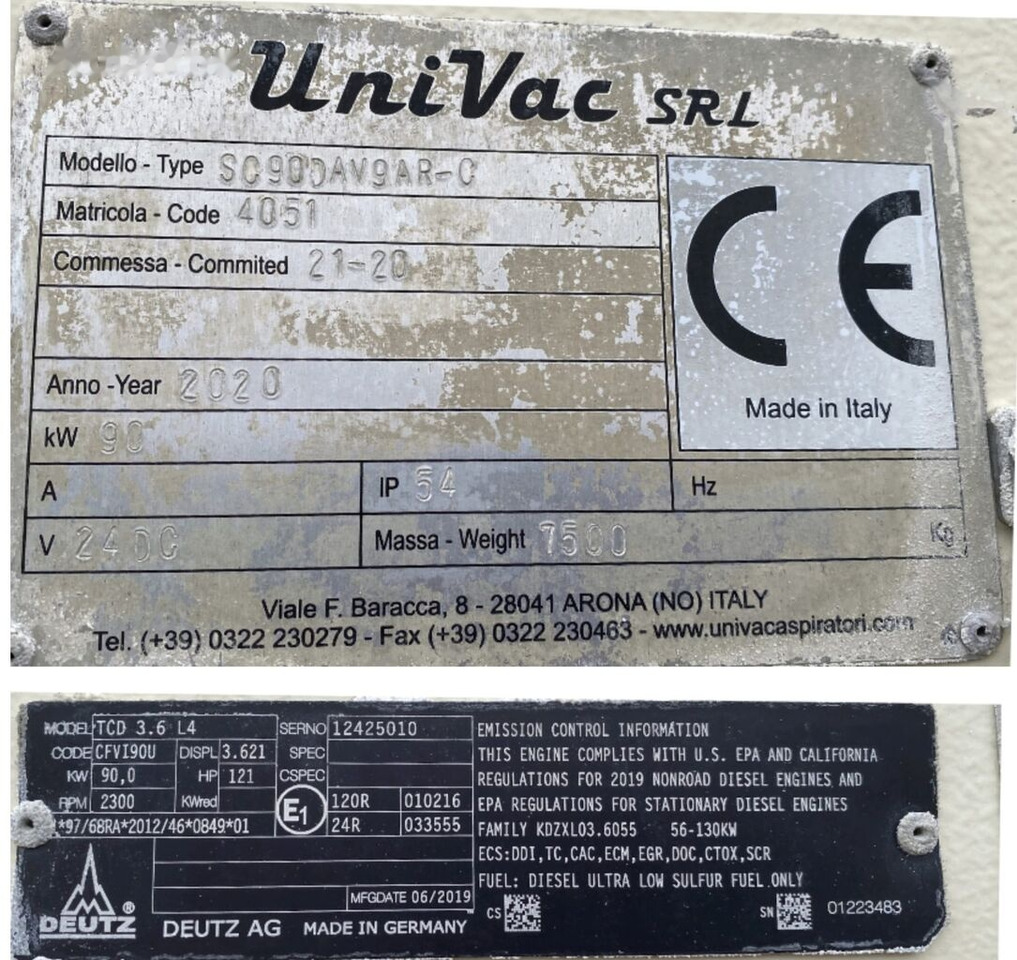 Sugbil UniVac SC90DAV9AR-C Origine Française: bild 8