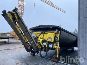 Växelflak/ container Asfaltsflak med Sprider