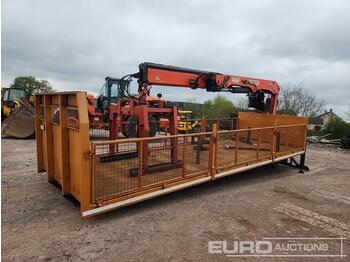  23' King Dropside Off Loader Body. Palfinger PK16000L Crane, Block Grab - Flakbyggnation