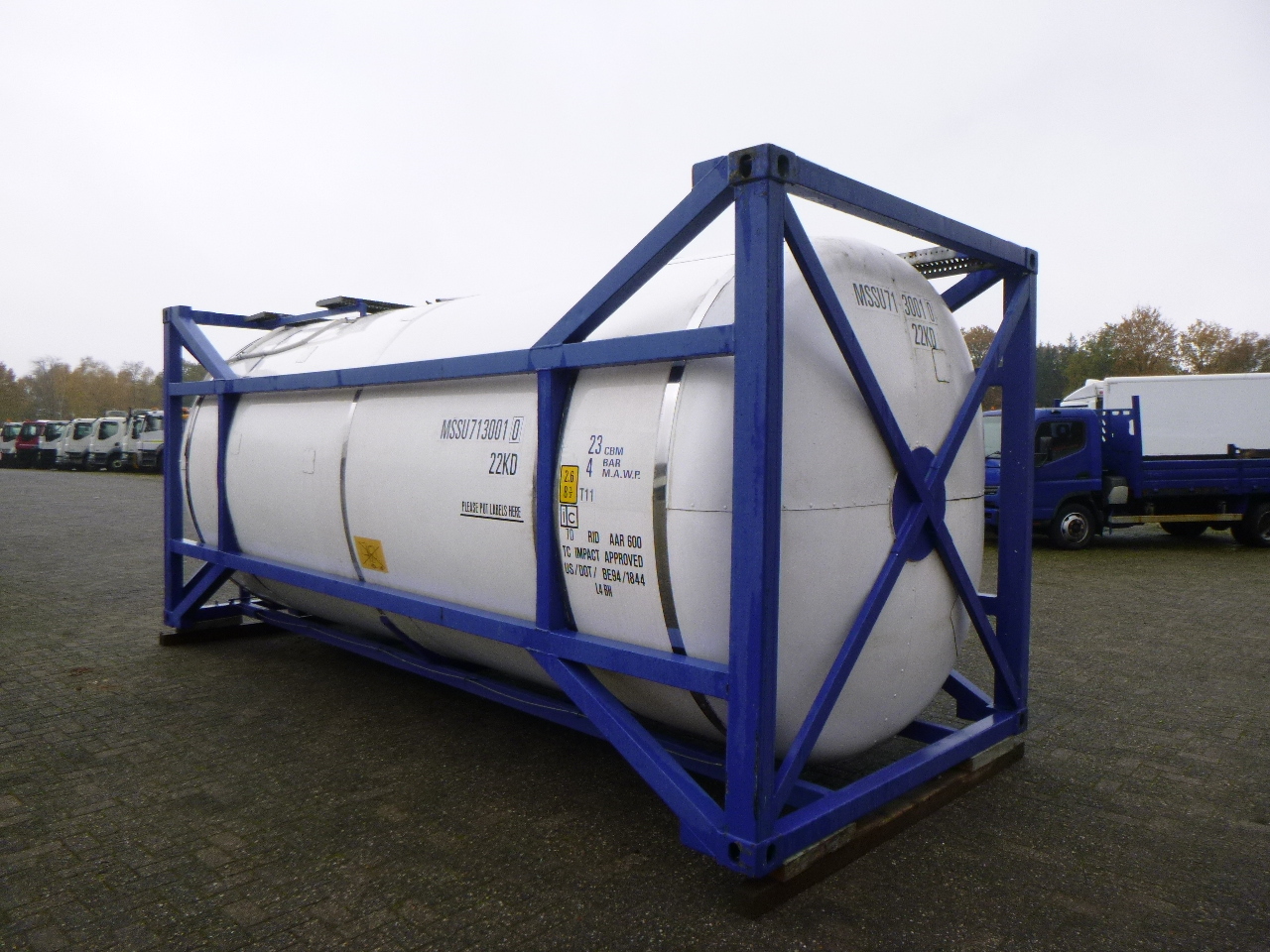 Tankcontainer, Semitrailer M Engineering Chemical tank container inox 20 ft / 23 m3 / 1 comp: bild 3