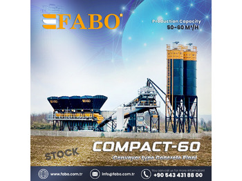 FABO COMPACT-60 CONCRETE PLANT | CONVEYOR TYPE - Betongfabrik: bild 1