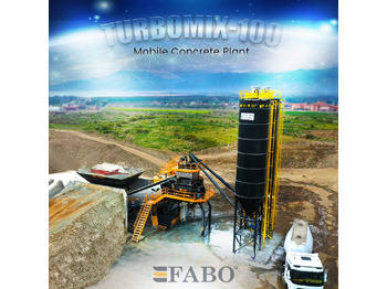 FABO TURBOMIX-100 Mobile Concrete Batching Plant - Betongfabrik: bild 1