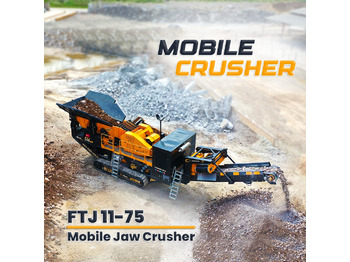 FABO FTJ 11-75 MOBILE JAW CRUSHER 150-300 TPH | AVAILABLE IN STOCK - Mobilt krossverk: bild 1