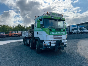 Flakbil, Kranbil Scania 164G 580 V8 Kran Hiab 280  Retarder Sattelplatte Scania 164G 580 V8 Kran Hiab 280  Retarder Sattelplatte: bild 3